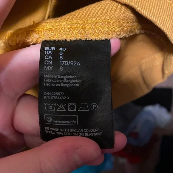 Mustard yellow button up dress - Picture 4 of 4